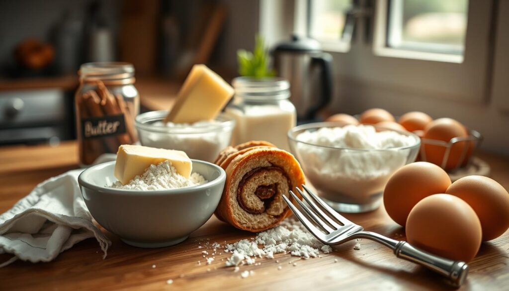 Cinnamon roll ingredients