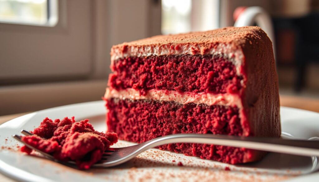 Cocoa content in red velvet cake