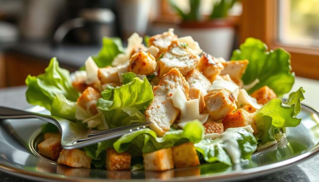 Health benefits of chicken Caesar salad