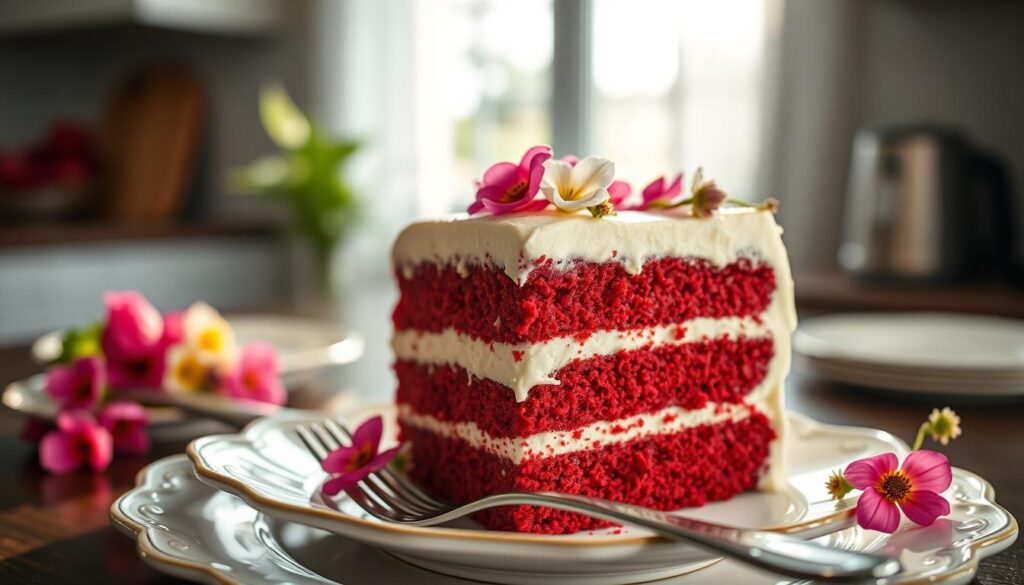 Is a red velvet cake just a chocolate cake?