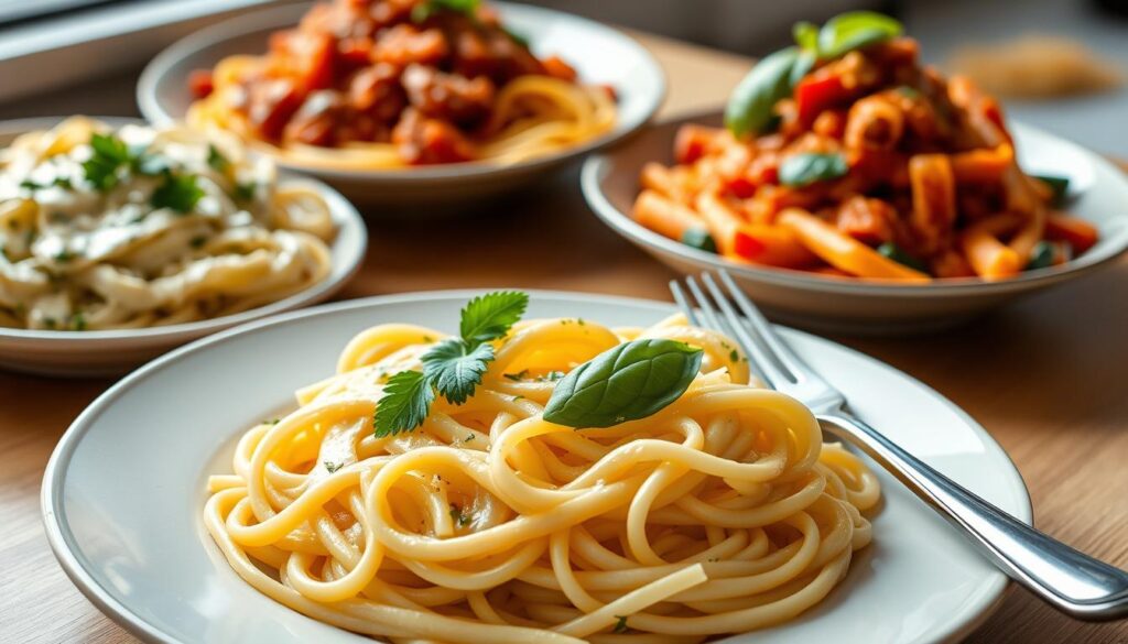 Italian pasta dishes