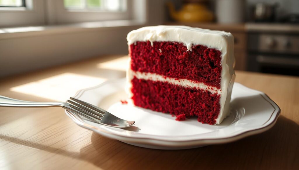 What makes a cake red red velvet?