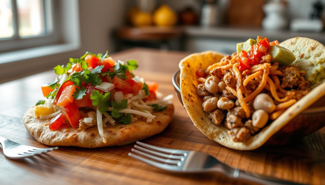 What's the difference between a tostada and a taco bowl?