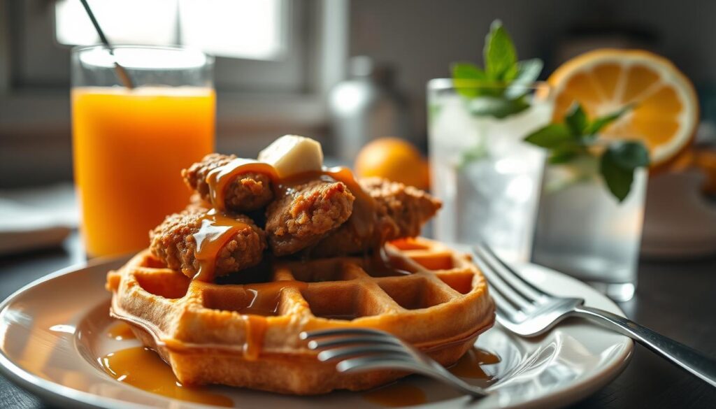 best drinks with chicken and waffles