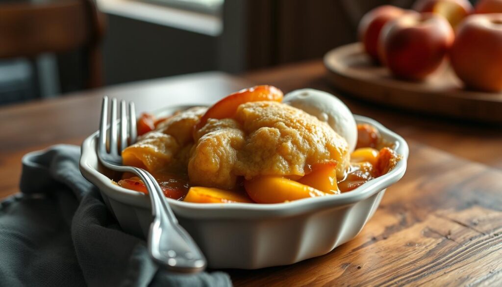 how to make peach cobbler