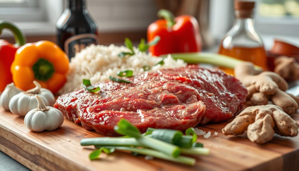 ingredients for steak fried rice
