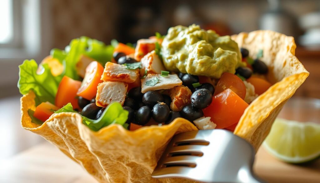 taco bowl components