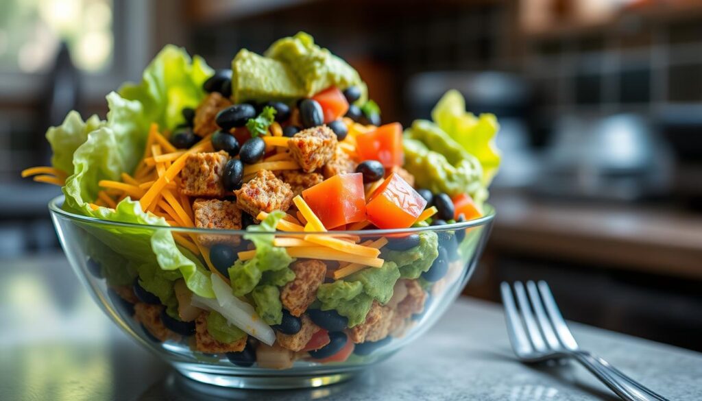 taco bowl layering